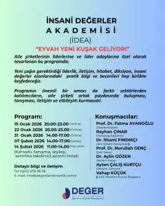Eyvah Yeni Kuşak Geliyor! Eğitim programı